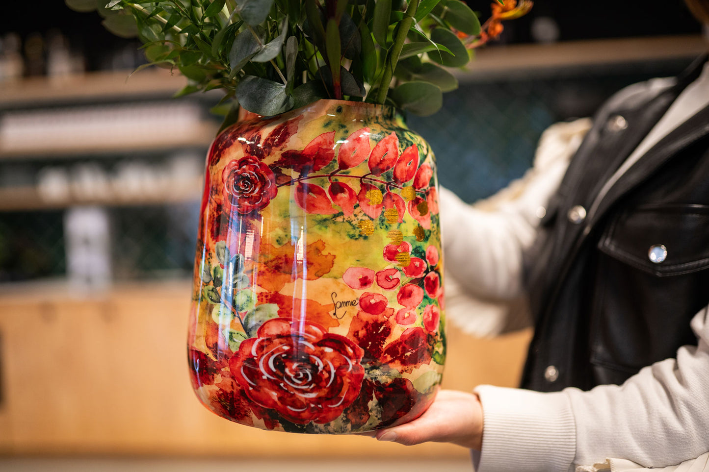 Pot Rose rouge