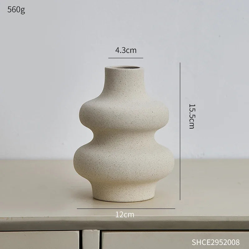 Moderne Decoratieve Vaas – Stijlvolle Keramische Blikvanger